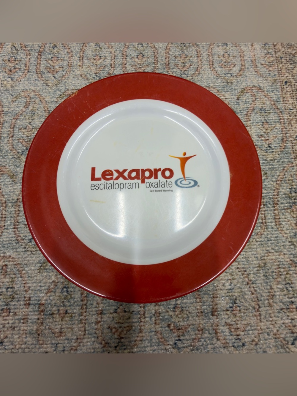 Vintage Lexapro Promotional Melamine Plate